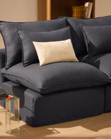 3-Sitzer-Modularsofa Anarela mit abnehmbarem Bezug aus Leinen und Viskose in Dunkelgrau, 220 cm, FSC Mix Credit von Kave Home – Bild 3