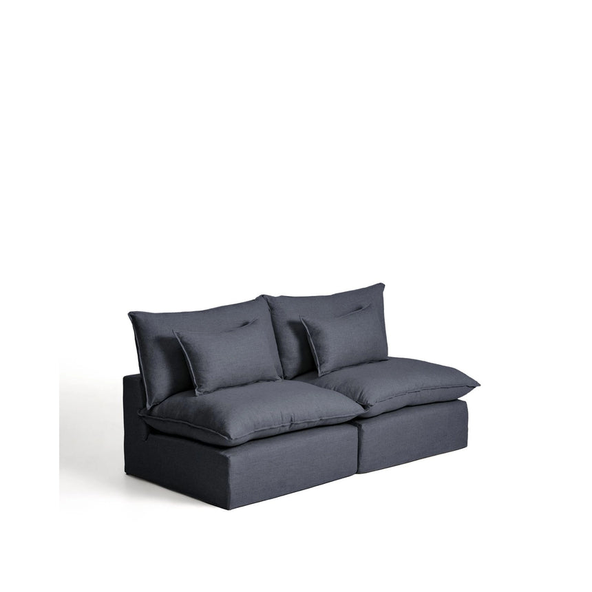 3-Sitzer-Modularsofa Anarela mit abnehmbarem Bezug aus Leinen und Viskose in Dunkelgrau, 220 cm, FSC Mix Credit von Kave Home – Bild 5