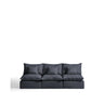 3-Sitzer-Modularsofa Anarela mit abnehmbarem Bezug aus Leinen und Viskose in Dunkelgrau, 270 cm, FSC Mix Credit von Kave Home – Bild 1