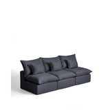 3-Sitzer-Modularsofa Anarela mit abnehmbarem Bezug aus Leinen und Viskose in Dunkelgrau, 270 cm, FSC Mix Credit von Kave Home – Bild 6