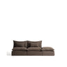 3-Sitzer-Modularsofa Anarela mit abnehmbarem Bezug und Randmodul aus 100 % Leinen in Taupe, 310 cm, FSC Mix Credit von Kave Home – Bild 1
