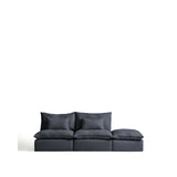 3-Sitzer-Modularsofa Anarela mit abnehmbarem Bezug und Randmodul aus Leinen und Viskose in Dunkelgrau, 310 cm, FSC Mix Credit von Kave Home – Bild 1