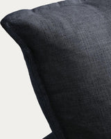 3-Sitzer-Modularsofa Anarela mit abnehmbarem Bezug und Randmodul aus Leinen und Viskose in Dunkelgrau, 310 cm, FSC Mix Credit von Kave Home – Bild 6