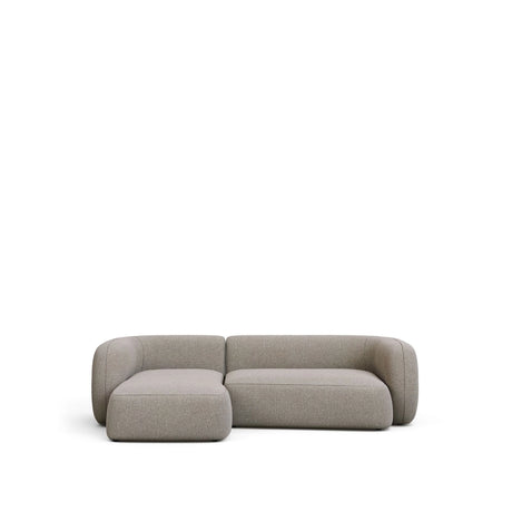 3-Sitzer-Modularsofa Martina mit Chenille und Chaiselongue links in Steinton 287 cm von Kave Home – Produktbild 1