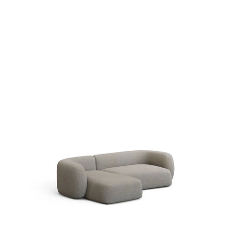 3-Sitzer-Modularsofa Martina mit Chenille und Chaiselongue links in Steinton 287 cm von Kave Home – Produktbild 4