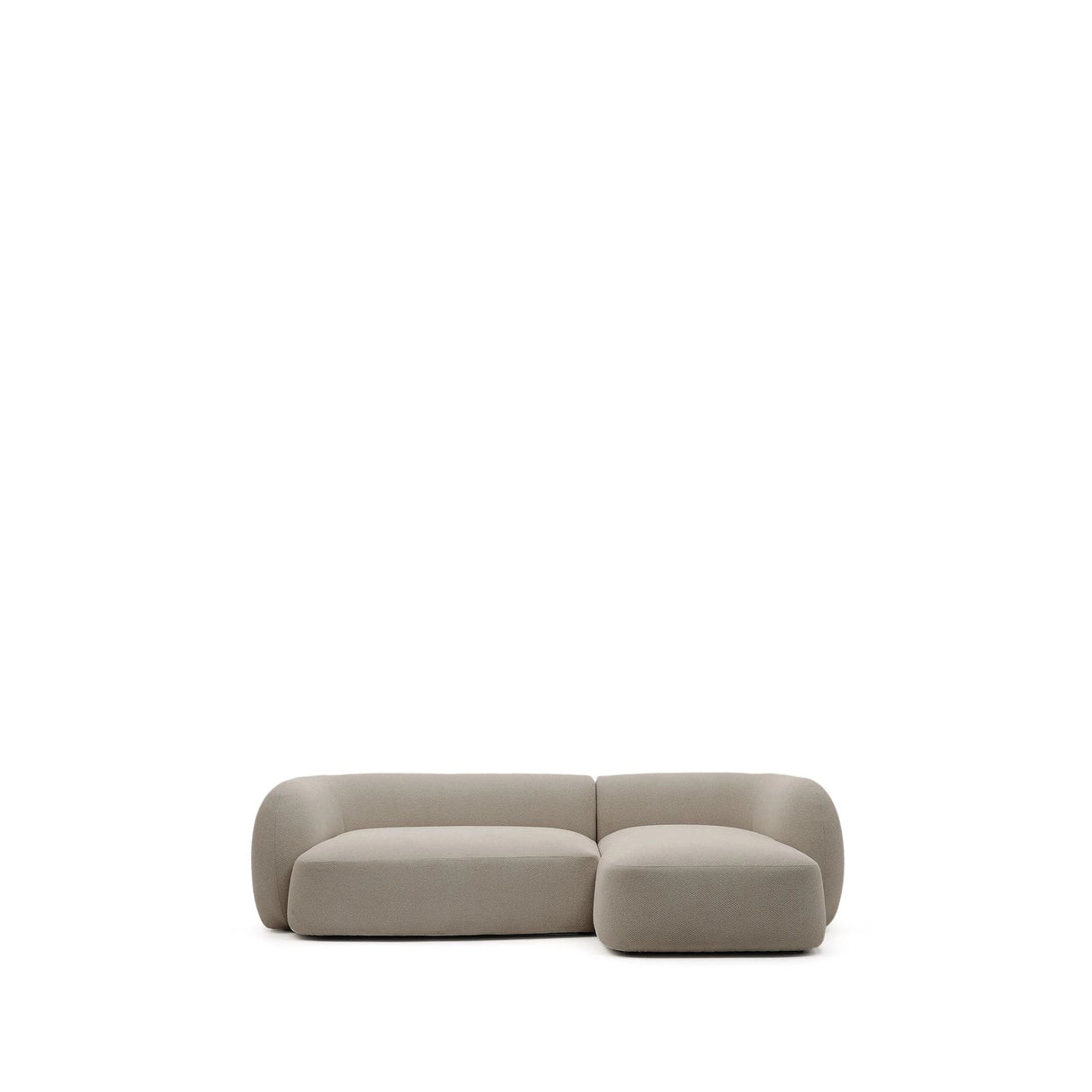 3-Sitzer-Modularsofa Martina mit Chenille und Chaiselongue rechts in Steinton 287 cm von Kave Home – Bild 1