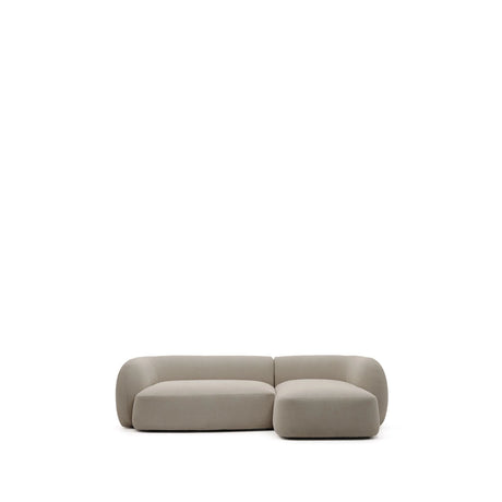 3-Sitzer-Modularsofa Martina mit Chenille und Chaiselongue rechts in Steinton 287 cm von Kave Home – Bild 1