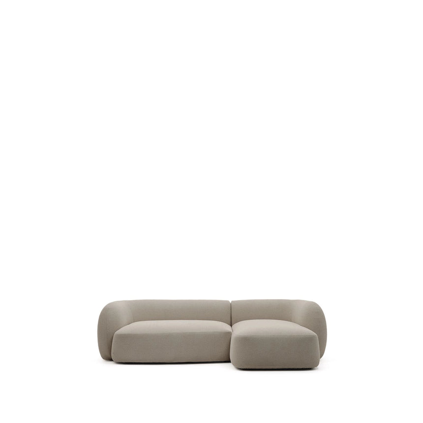 3-Sitzer-Modularsofa Martina mit Chenille und Chaiselongue rechts in Steinton 287 cm von Kave Home – Bild 1