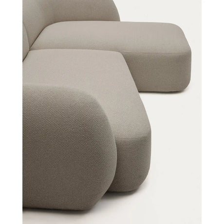3-Sitzer-Modularsofa Martina mit Chenille und Chaiselongue rechts in Steinton 287 cm von Kave Home – Bild 11