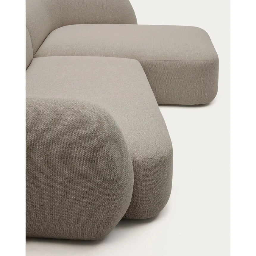 3-Sitzer-Modularsofa Martina mit Chenille und Chaiselongue rechts in Steinton 287 cm von Kave Home – Bild 11