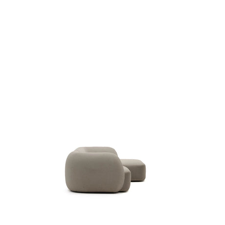3-Sitzer-Modularsofa Martina mit Chenille und Chaiselongue rechts in Steinton 287 cm von Kave Home – Bild 4