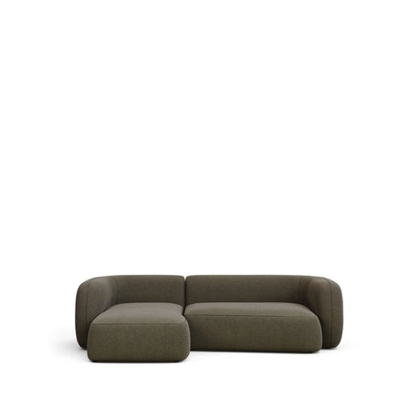 3-Sitzer-Modularsofa Martina mit grüner Chenille und Chaiselongue links 287 cm von Kave Home – Produktbild 1