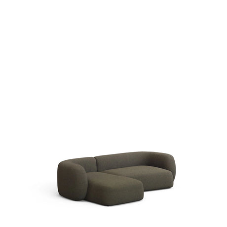 3-Sitzer-Modularsofa Martina mit grüner Chenille und Chaiselongue links 287 cm von Kave Home – Produktbild 4