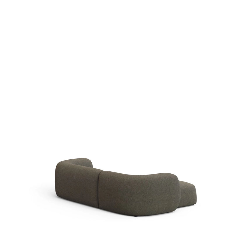 3-Sitzer-Modularsofa Martina mit grüner Chenille und Chaiselongue links 287 cm von Kave Home – Produktbild 5