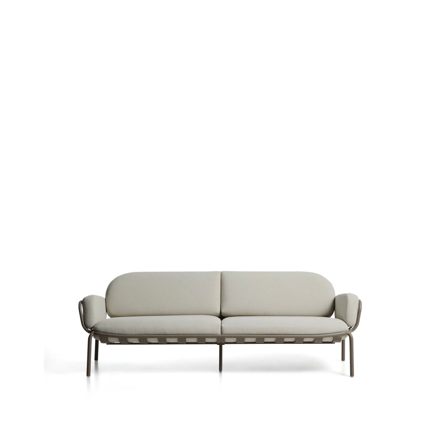 3-Sitzer-Outdoor-Sofa Joncols aus Aluminium mit taupefarbener Lackierung, 224 cm von Kave Home – Bild 1