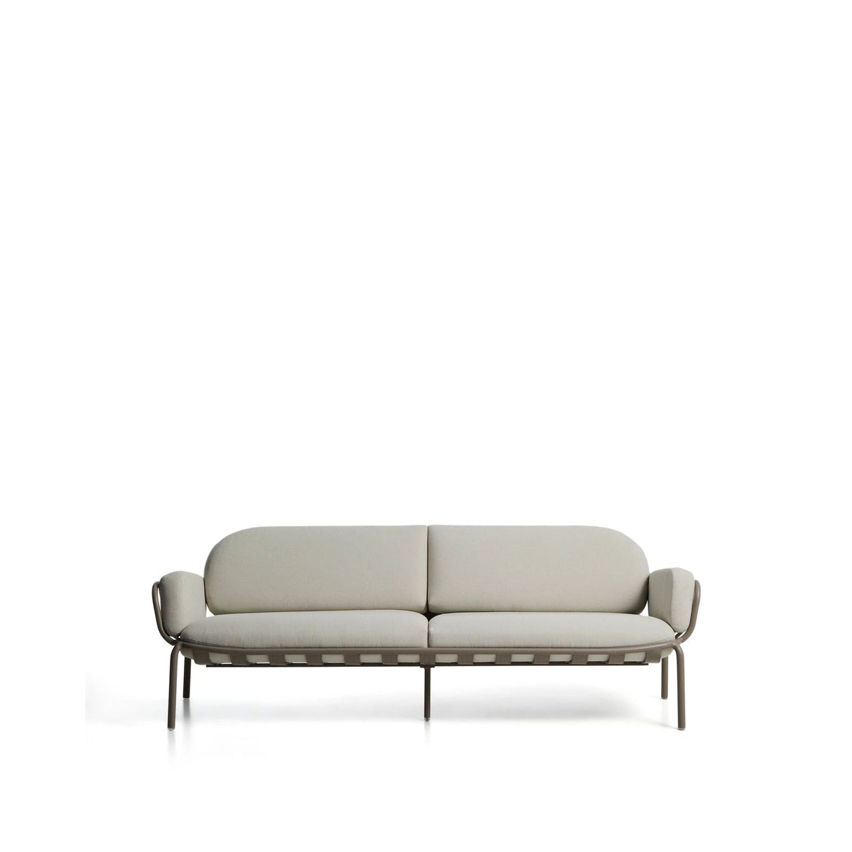 3-Sitzer-Outdoor-Sofa Joncols aus Aluminium mit taupefarbener Lackierung, 224 cm von Kave Home – Bild 1