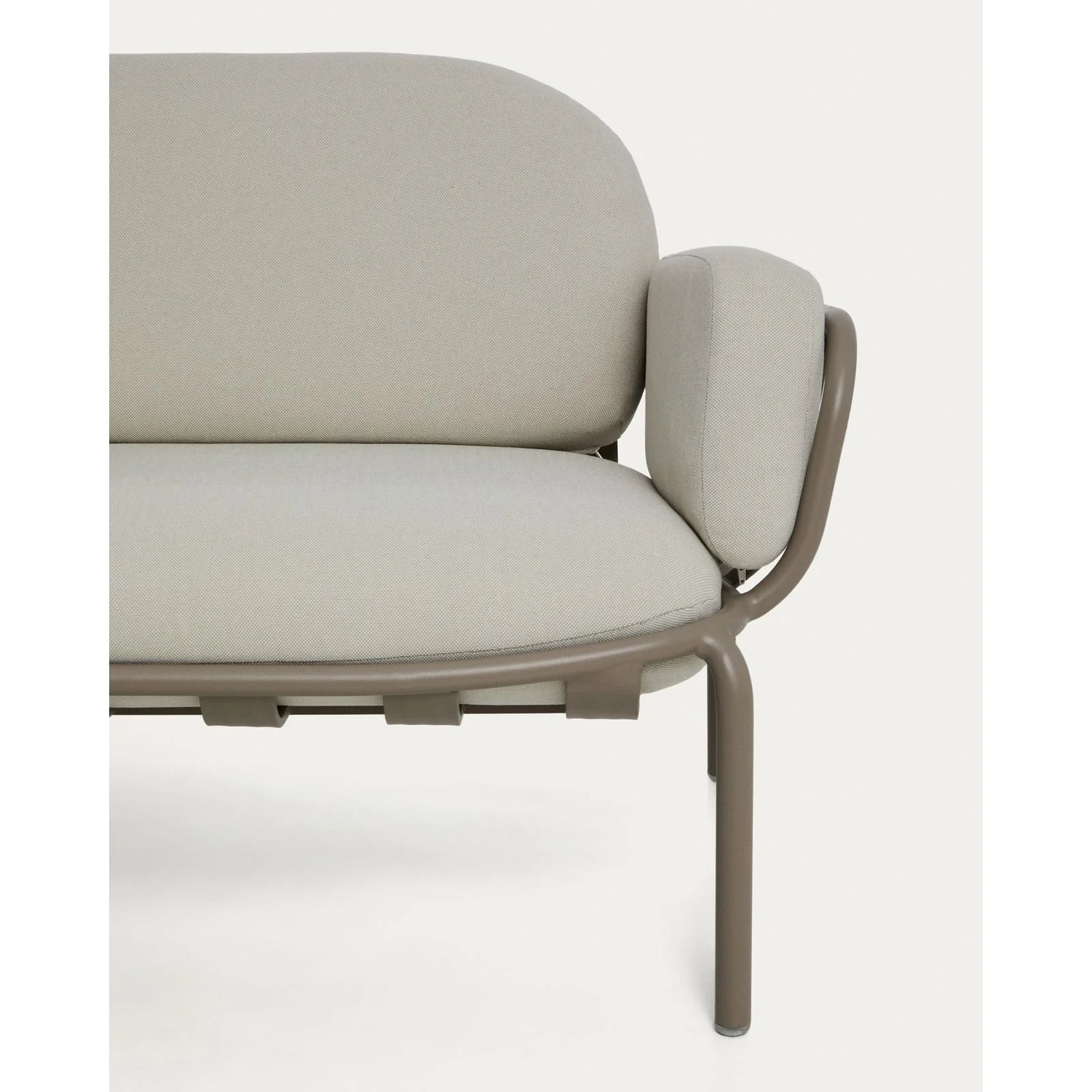 3-Sitzer-Outdoor-Sofa Joncols aus Aluminium mit taupefarbener Lackierung, 224 cm von Kave Home – Bild 5