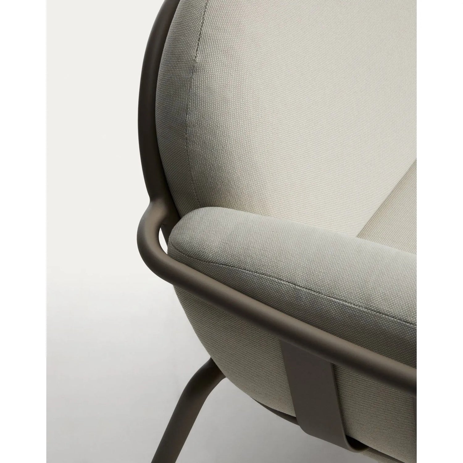 3-Sitzer-Outdoor-Sofa Joncols aus Aluminium mit taupefarbener Lackierung, 224 cm von Kave Home – Bild 7