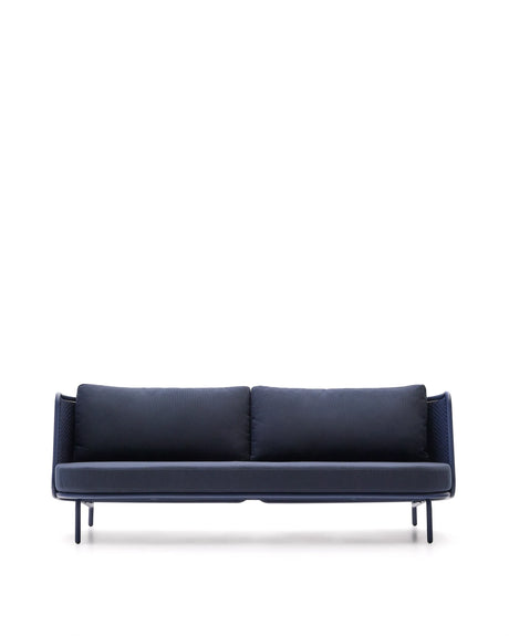3-Sitzer Outdoor-Sofa Sedalis aus Aluminium und blauem Seil 210 cm von Kave Home – Produktbild 10