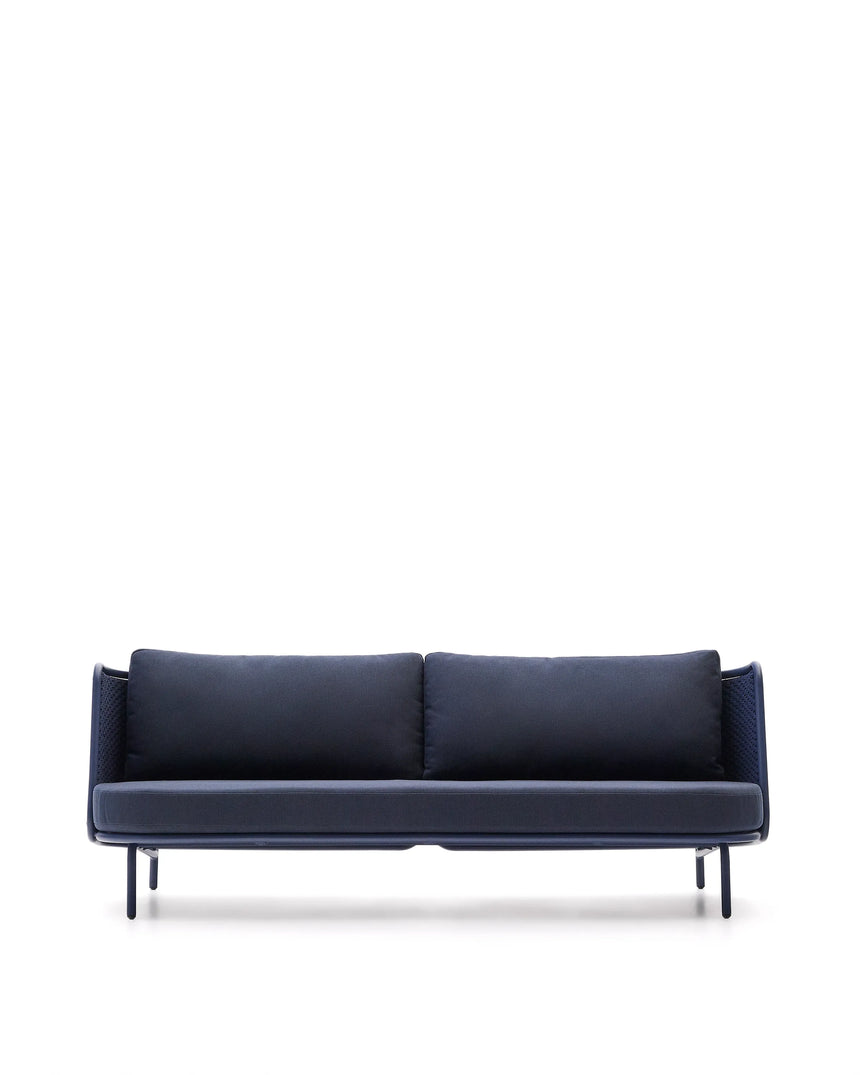 3-Sitzer Outdoor-Sofa Sedalis aus Aluminium und blauem Seil 210 cm von Kave Home – Produktbild 10