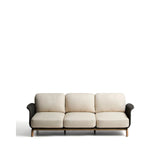 3-Sitzer-Sofa Alipa aus massivem Akazienholz und dunkelgrauem Seil, 235 cm von Kave Home – Bild 1
