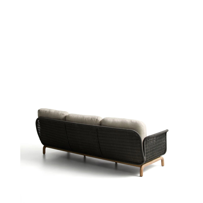 3-Sitzer-Sofa Alipa aus massivem Akazienholz und dunkelgrauem Seil, 235 cm von Kave Home – Bild 6