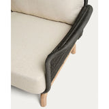 3-Sitzer-Sofa Alipa aus massivem Akazienholz und dunkelgrauem Seil, 235 cm von Kave Home – Bild 8