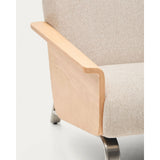 3-Sitzer-Sofa Amsen aus Eichensperrholz mit beiger Chenille und Beinen aus em gebürsteten Edelstahl 205 cm von Kave Home – Bild 10