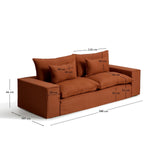 3-Sitzer-Sofa Anarela mit abnehmbarem Bezug aus 100 % Leinen, 280 cm, FSC Mix Credit von Kave Home – Bild 7
