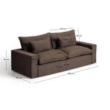 3-Sitzer-Sofa Anarela mit abnehmbarem Bezug aus 100 % Leinen in Taupe, 260 cm, FSC Mix Credit von Kave Home – Bild 6