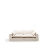 3-Sitzer-Sofa Anarela mit abnehmbarem Bezug aus Leinen und Viskose in Beige, 260 cm, FSC Mix Credit von Kave Home – Bild 1