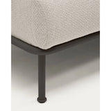 3-Sitzer-Sofa Aurum aus ecrufarbener Chenille mit verstellbarem Kopfteil und mattgrauer Metallbasis 234 cm FSC Mix Credit von Kave Home – Bild 19