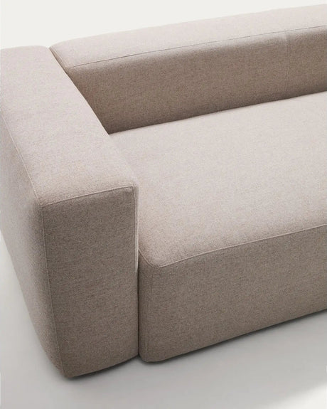 3-Sitzer-Sofa Blok in beiger Chenille, 240 cm, FSC Mix Credit von Kave Home – Bild 6