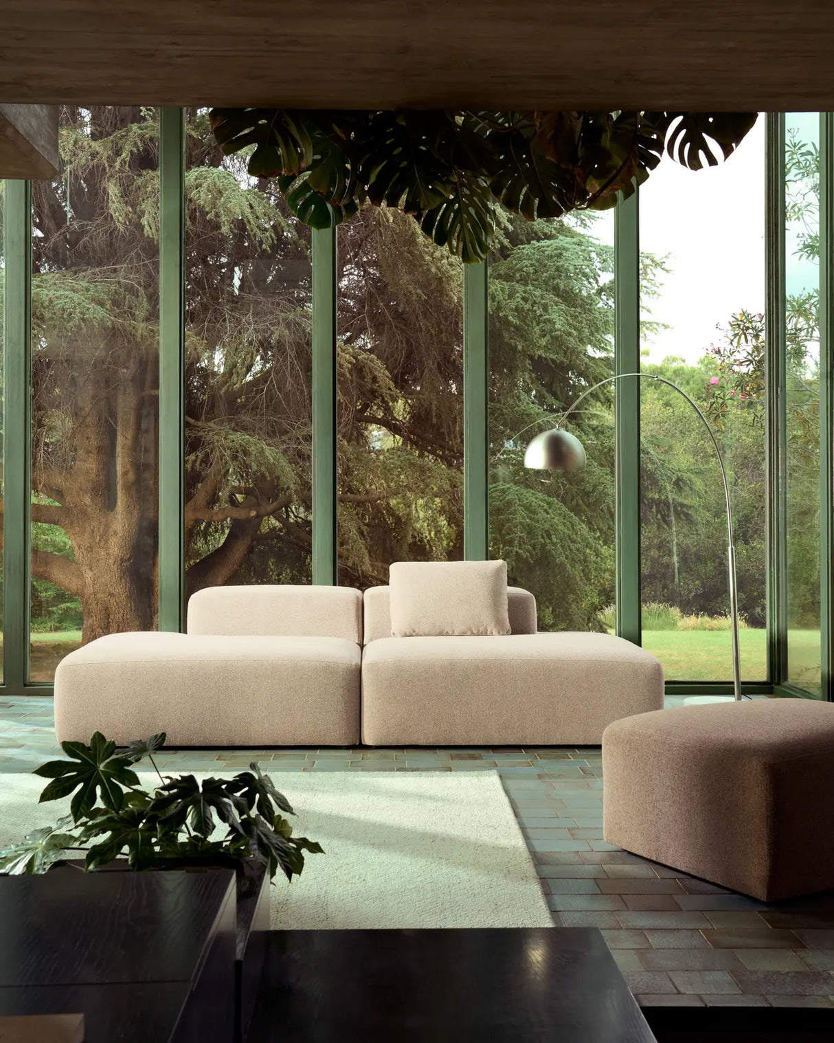 3-Sitzer-Sofa Blok in beiger Chenille, 290 cm, FSC Mix Credit von Kave Home – Bild 2