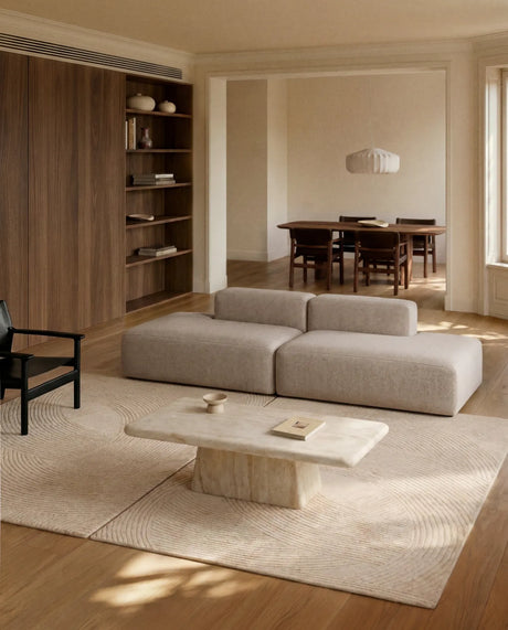 3-Sitzer-Sofa Blok in beiger Chenille, 290 cm, FSC Mix Credit von Kave Home – Bild 3