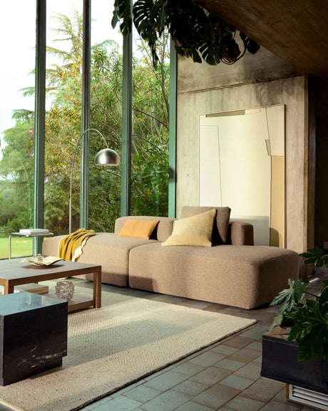 3-Sitzer-Sofa Blok in brauner Chenille, 290 cm, FSC Mix Credit von Kave Home – Bild 2