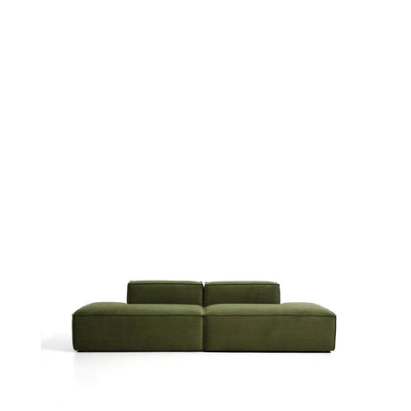 3-Sitzer-Sofa Blok in grobem grünem Cord, 290 cm, FSC Mix Credit von Kave Home – Bild 1