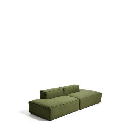 3-Sitzer-Sofa Blok in grobem grünem Cord, 290 cm, FSC Mix Credit von Kave Home – Bild 2