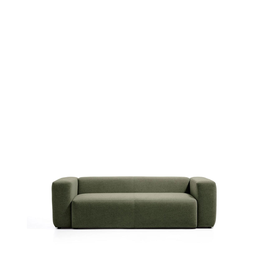 3-Sitzer-Sofa Blok in moosgrüner Chenille, 240 cm, FSC Mix Credit von Kave Home – Bild 1