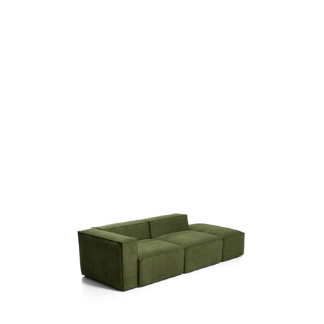 3-Sitzer-Sofa Blok mit Armlehne links und Pouf-Randmodul in Cord oder Chenille, 270 cm, FSC Mix Credit von Kave Home – Bild 3