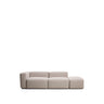 3-Sitzer-Sofa Blok mit Armlehne links und Pouf-Randmodul in beiger Chenille, 270 cm, FSC Mix Credit von Kave Home – Bild 1