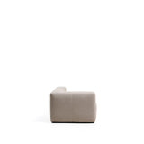 3-Sitzer-Sofa Blok mit Armlehne links und Pouf-Randmodul in beiger Chenille, 270 cm, FSC Mix Credit von Kave Home – Bild 3