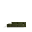 3-Sitzer-Sofa Blok mit Armlehne rechts und Pouf-Randmodul in Cord oder Chenille, 270 cm, FSC Mix Credit von Kave Home – Bild 1