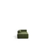 3-Sitzer-Sofa Blok mit Armlehne rechts und Pouf-Randmodul in Cord oder Chenille, 270 cm, FSC Mix Credit von Kave Home – Bild 3