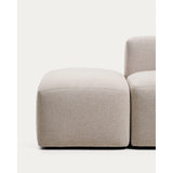 3-Sitzer-Sofa Blok mit Armlehne rechts und Pouf-Randmodul in beiger Chenille, 270 cm, FSC Mix Credit von Kave Home – Bild 5