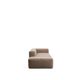 3-Sitzer-Sofa Blok mit Armlehne rechts und Pouf-Randmodul in brauner Chenille, 270 cm, FSC Mix Credit von Kave Home – Bild 4