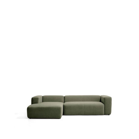 3-Sitzer-Sofa Blok mit Chaiselongue links in moosgrüner Chenille, 300 cm, FSC Mix Credit von Kave Home – Bild 1