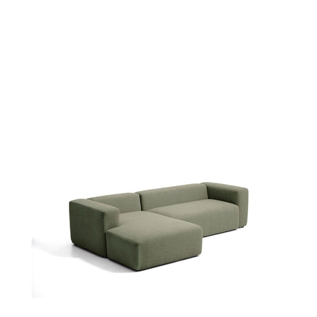 3-Sitzer-Sofa Blok mit Chaiselongue links in moosgrüner Chenille, 300 cm, FSC Mix Credit von Kave Home – Bild 4