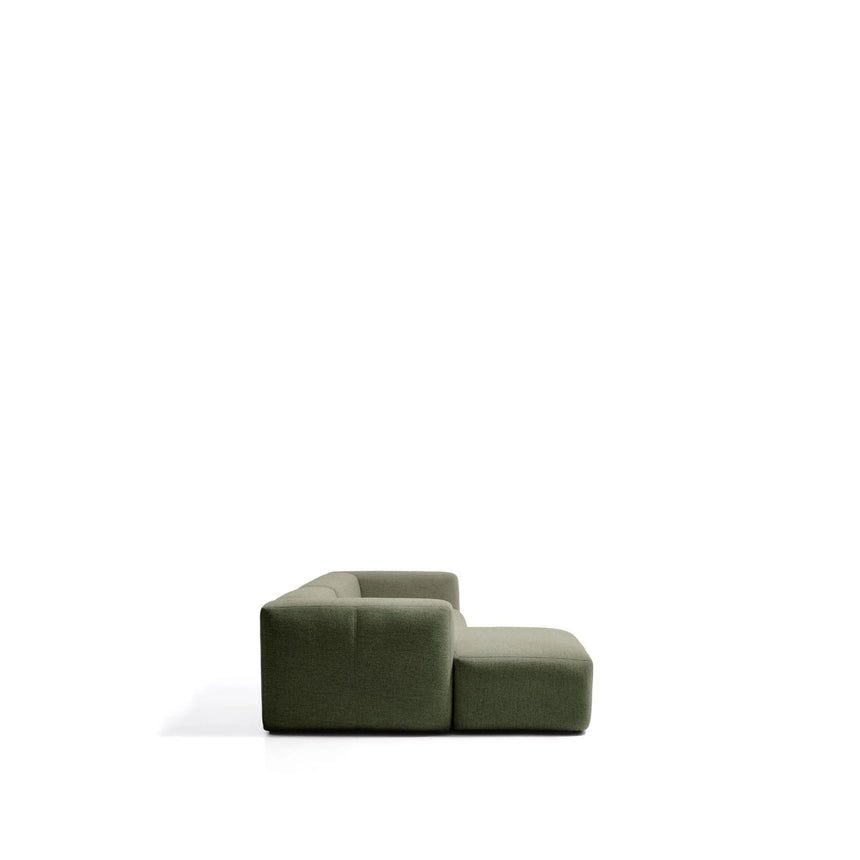 3-Sitzer-Sofa Blok mit Chaiselongue links in moosgrüner Chenille, 300 cm, FSC Mix Credit von Kave Home – Bild 5