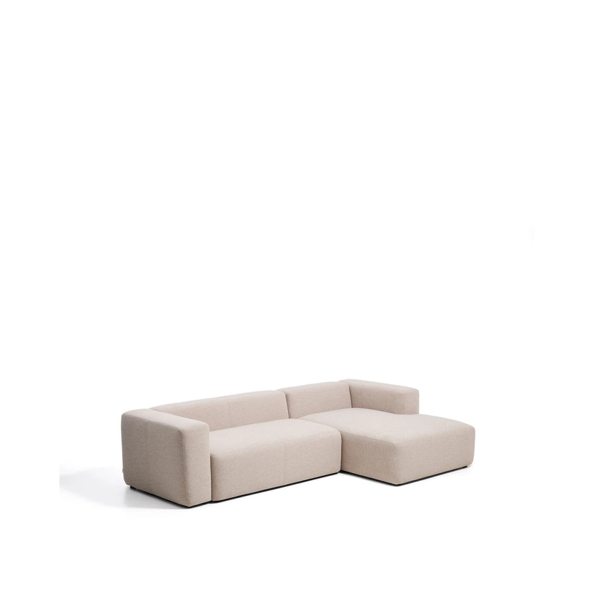 3-Sitzer-Sofa Blok mit Chaiselongue rechts in beiger Chenille, 300 cm, FSC Mix Credit von Kave Home – Bild 4